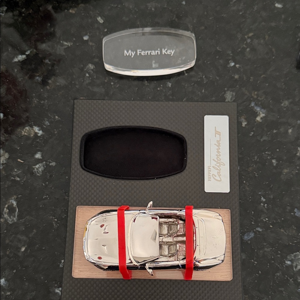 Ferrari Silver Convertible Keychain - Picture 3 of 3